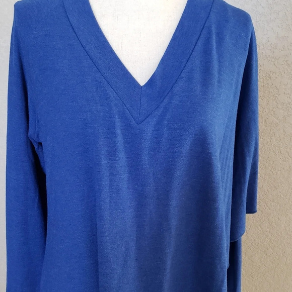 Soft surroundings Aprina Tunic size Medium color blue - Picture 7 of 9